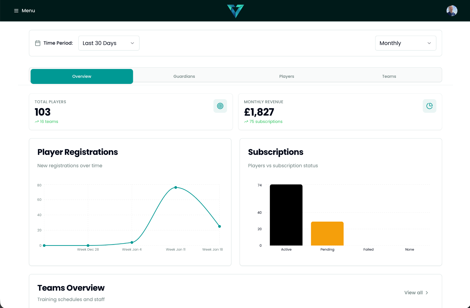 Set Up Your Club screenshot
